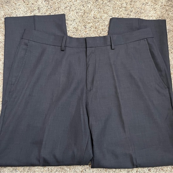 Haggar Tailored Fit Tic Weave Navy Dress Career Pants 38 x 29 NWT - Picture 1 of 8